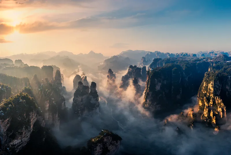 张家界日出